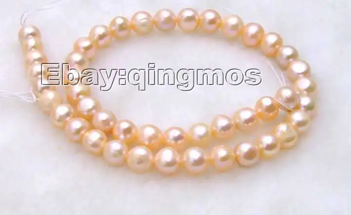 Бусины Из Натурального пресноводного жемчуга диаметром 9-10 мм 14 дюймов |