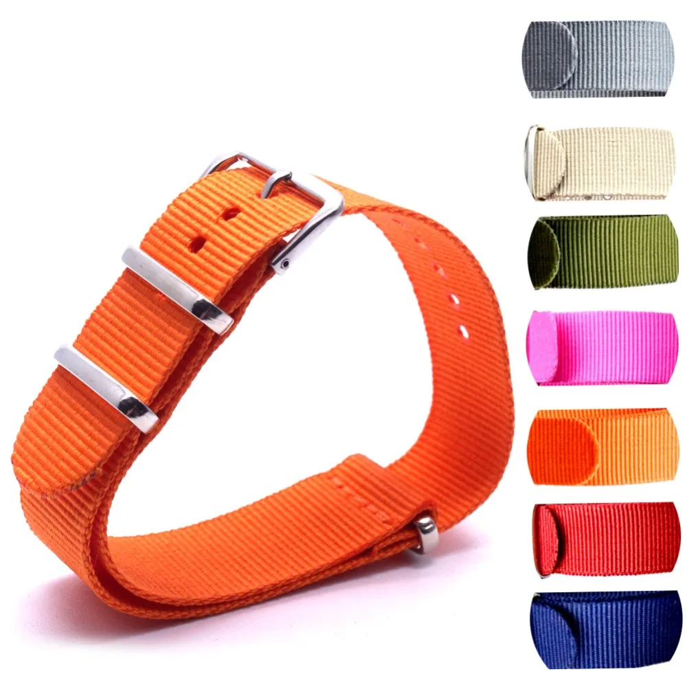 Оптовая продажа 10 шт./лот сверхмощный нейлоновый ремешок 22 мм для часов ремень zulu