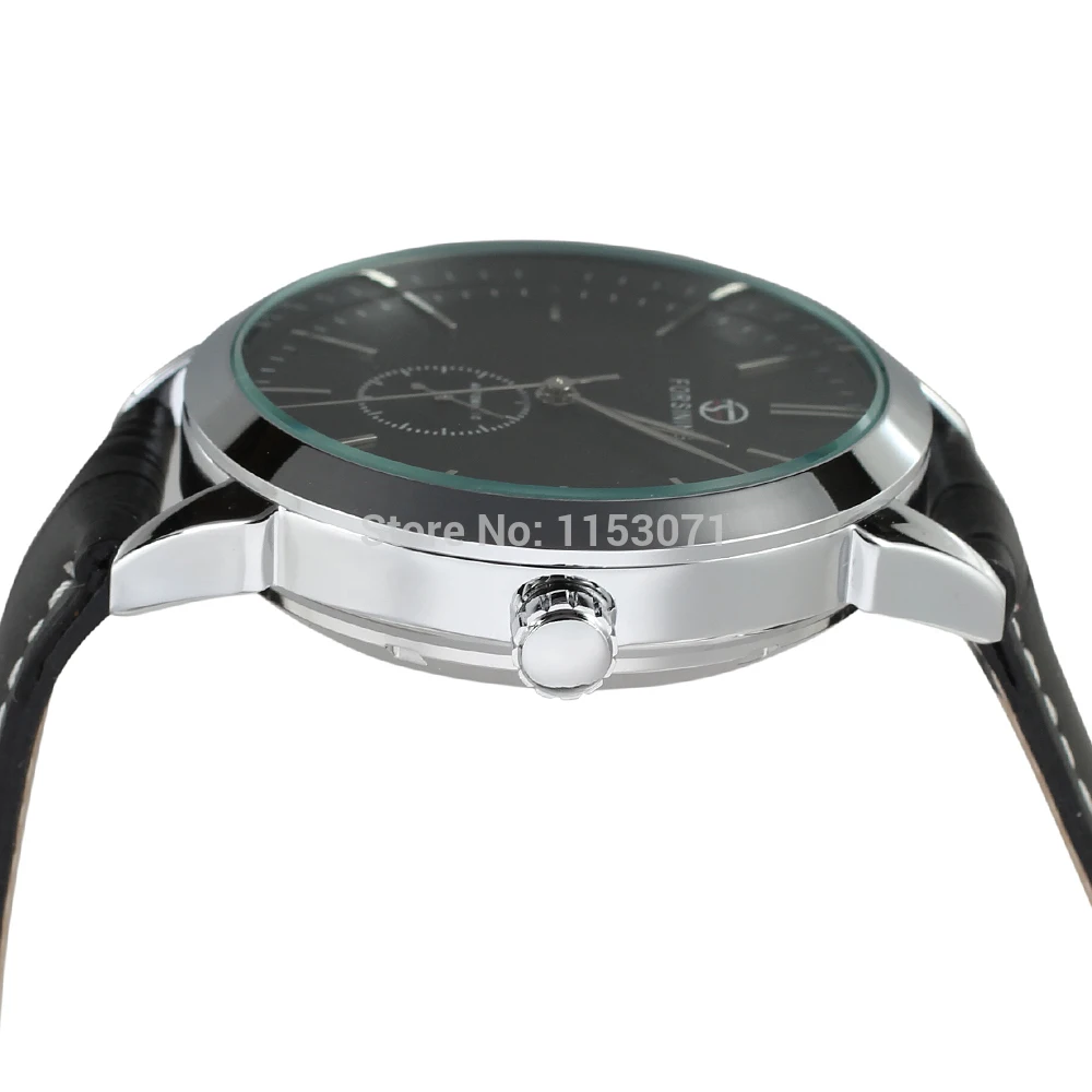 Мужские автоматические часы FSG8083M3S4 роскошные кожаные с черным циферблатом