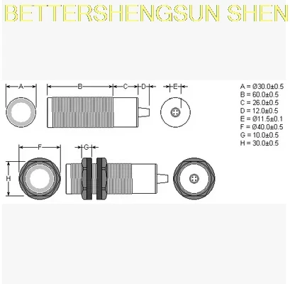 

Free shipping 112KHZ transceiver integrated high frequency and high precision ultrasonic ranging sensor