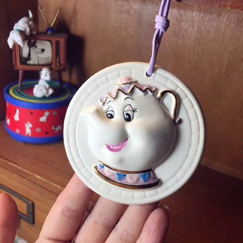 Лидер продаж, чайный набор "Красавица и Чудовище", Mrs Potts, чайный горшок, чашка с чипом, сахарница, Набор чашек, часы когсворт, прекрасный подарок на день рождения, Рождество