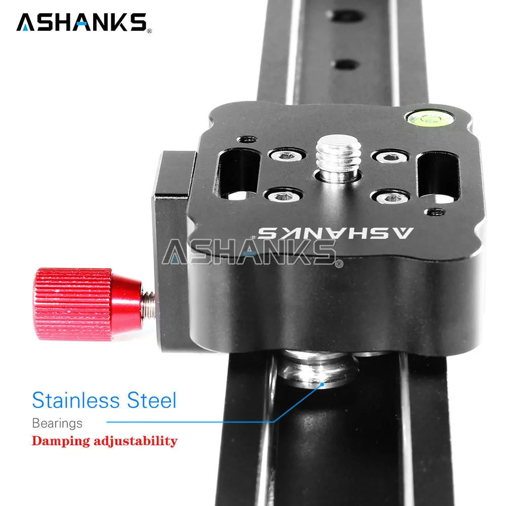 ASHANKS 100 см/39,37 ''ползунок для камеры из алюминиевого сплава демпфирующий ползунок трек видео стабилизатор рельсовый ползунок для DSLR или видеорегистратор