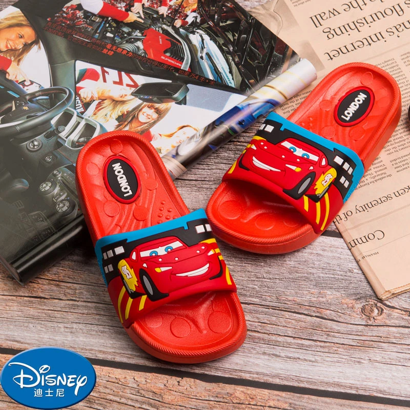 Disney Shoes Flip Flop For Kids Marvel Spiderman Baby Boy Girls Summer Cartoon Non-slip PVC Flat Heels Size 24-35 |