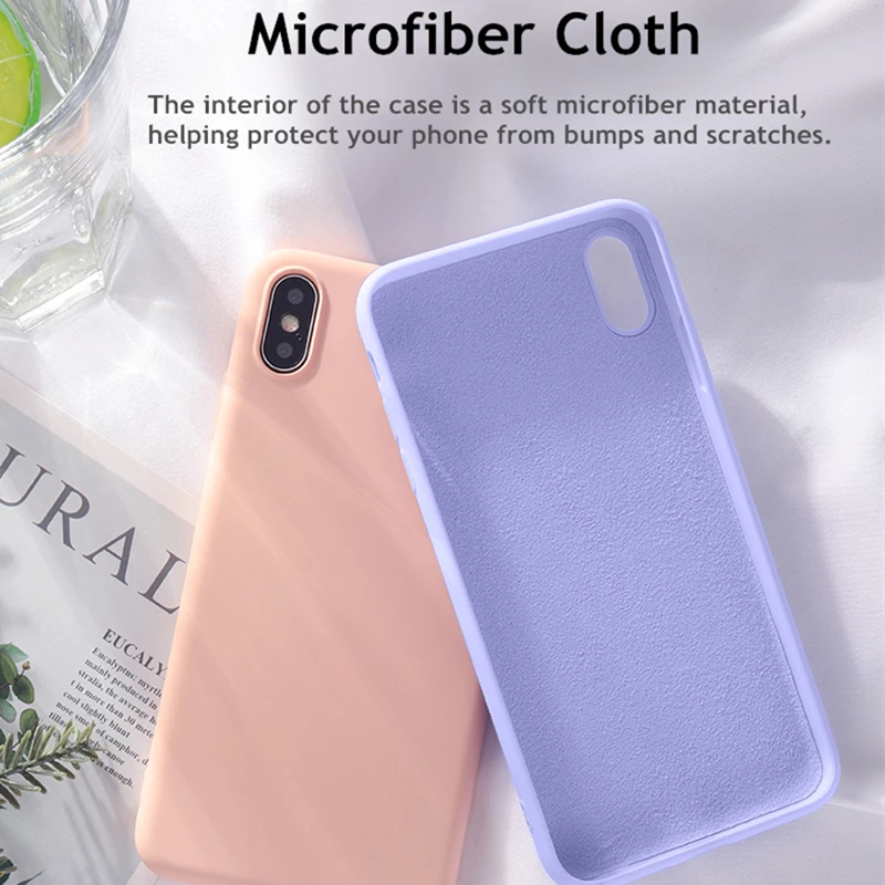 liquid silicone phone case for iphone x xs xr case for iphone 6s 7 8 plus 11 pro max 12 shockproof soft full protective cover free global shipping