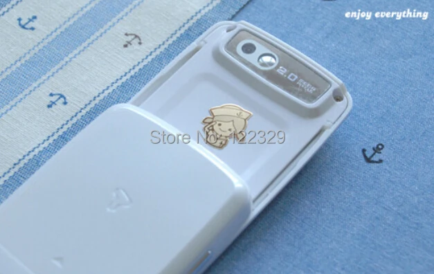 3 шт. для huawei g620s u8950 3D мультфильм телефон анти-Радиационная наклейка 24 к Золотая наклейка с покрытием электромагнитных волн фильтр