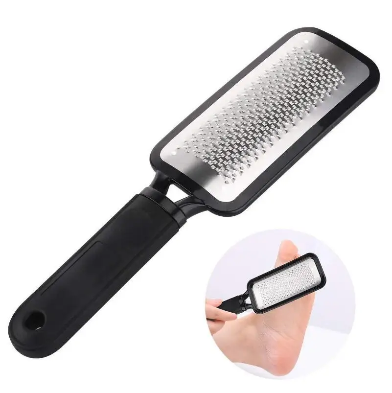 Harga Besar Kaki Ditaburi Parutan File Kalus Remover Pedikur Alat Stainless Steel Keras Kulit Penghapusan Kaki Grinding Alat LX6866