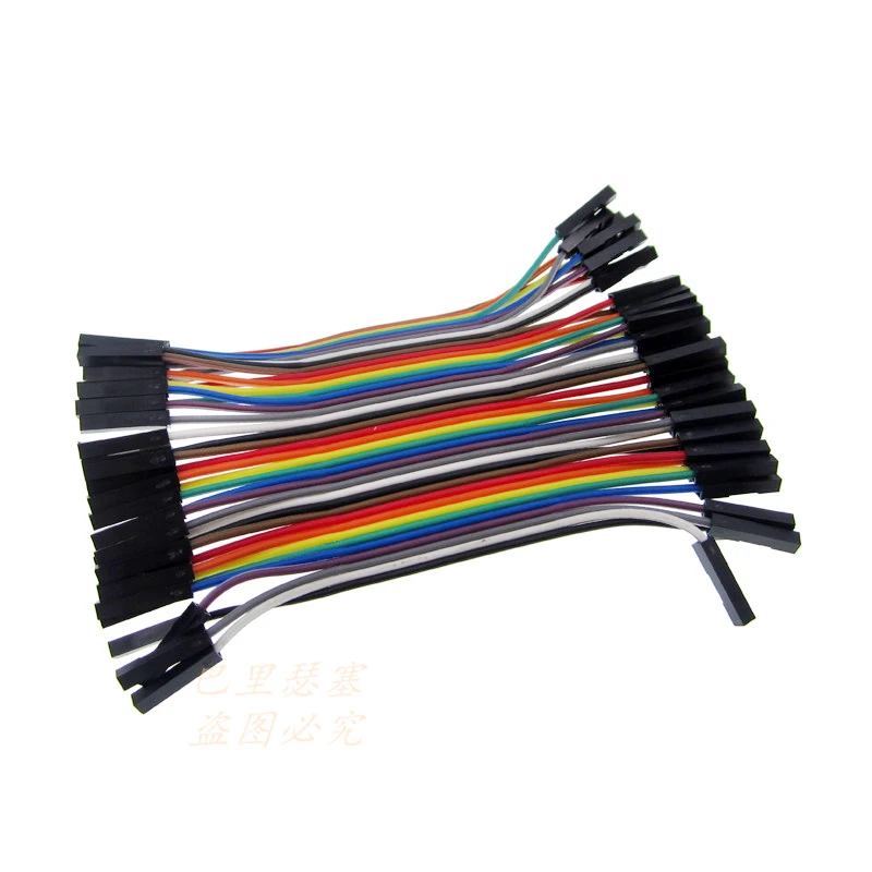 

40pcs/lot 10cm 2.54mm 1pin 1p-1p female to female jumper wire Dupont cable