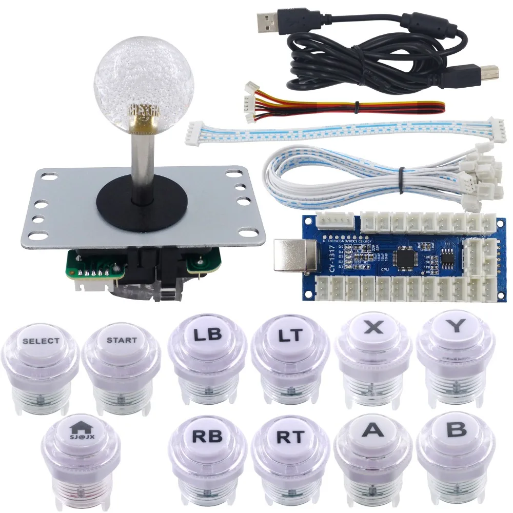 Аркады DIY Kit светодиодный Кнопка пульт дистанционного управления Джойстик