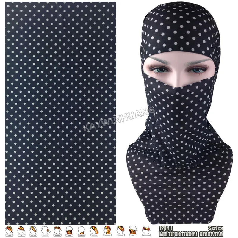 

EXPRESS SHIPPING 100pcs/lot (Mix Model OK) Popular Polka Dots Elastic Microfiber Tube Multifunctional Headwear Outdoor Bandana