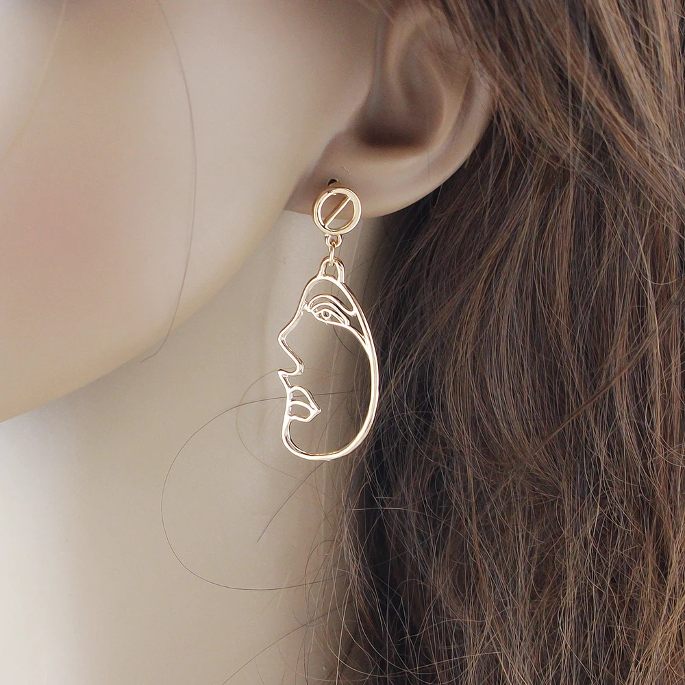 Joywish панк рок Стиль earrigns ювелирных изделий Цвет с выдалбливают Уход за кожей лица