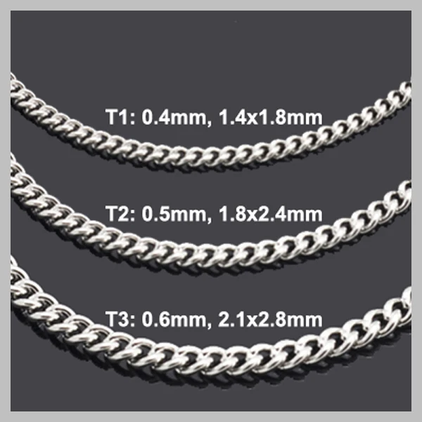 S. Стальная гладкая цепочка с карабином легко совпадающие ожерелья различной