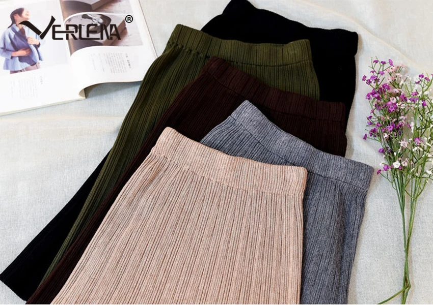 Женская мода Verlena новинка 2019 корейские юбки женская уличная одежда однотонная