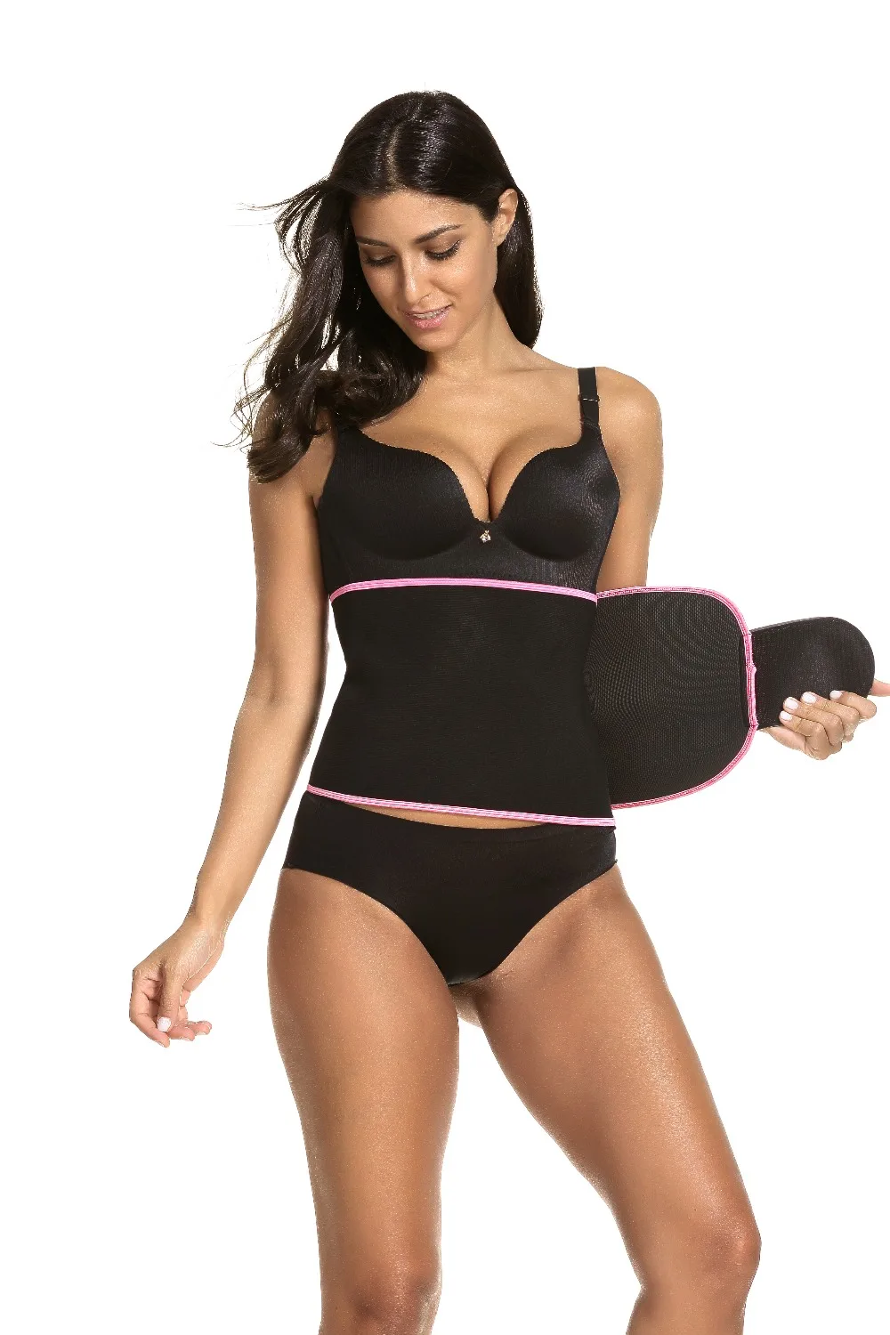 Неопреновый черный уменьшитель талии, живота Пояс для Похудения Body Shaper Обёрточная бумага Вес потери сжигания лишних калорий упражнения для Вес сокращения
