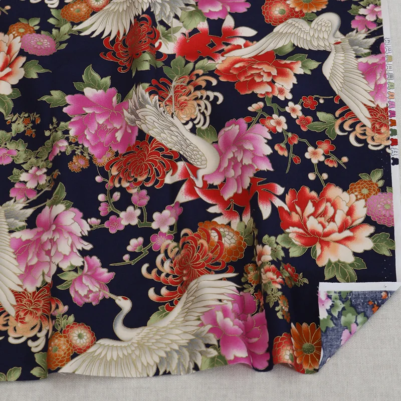 100% хлопковая ткань для самодельных одеял/наволочки в японском стиле с цветочным