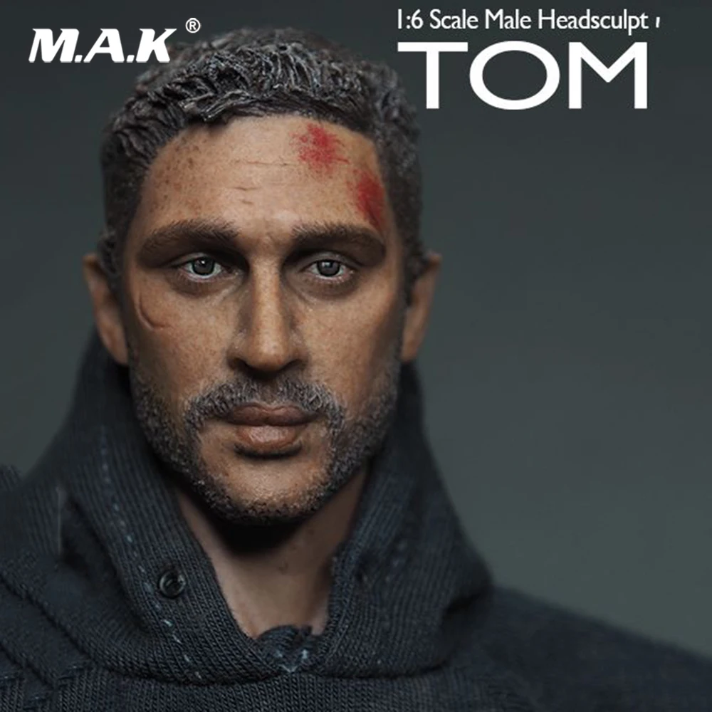 

1/6 весы мужской головы Venom ведущую роль Том Харди головы лепить модель для детей возрастом от 12 дюймов, Двигающаяся фигура аксессуары для кор...