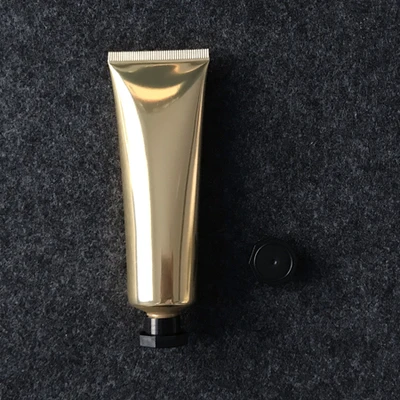 gold black 50 мл, 50 шт./лот, серебряный/Золотой пустой шланг для крема для рук, алюминиевая пластиковая трубка, 50 г, превосходный класс, BB крем, мягкий контейнер - Цвет: gold black