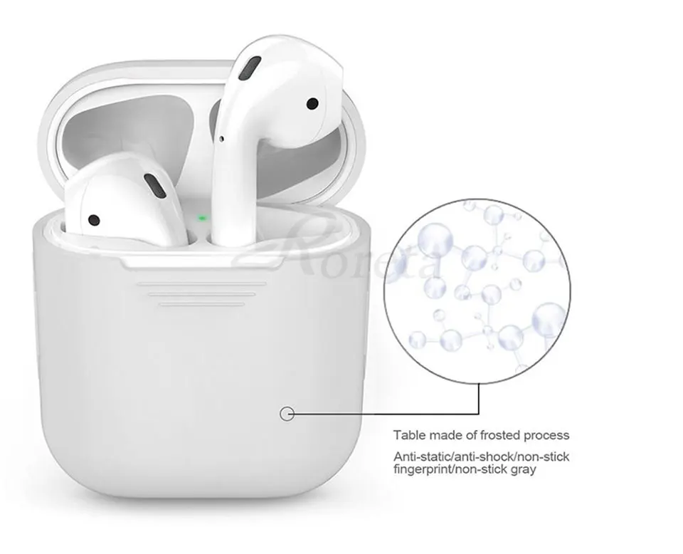 Roreta силиконовый защитный чехол для наушников airPods, аксессуары для гарнитуры из ТПУ, мягкий чехол для Apple Airpods, зарядная коробка