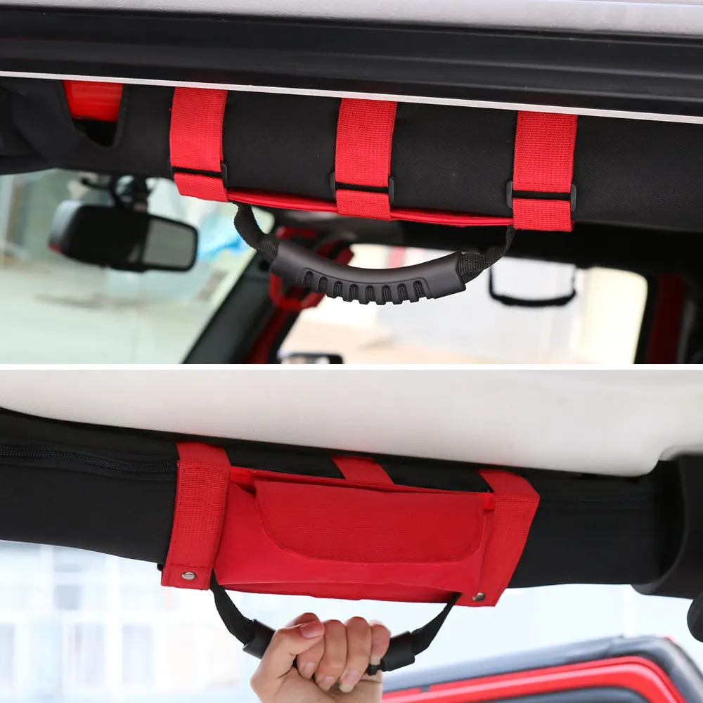 Авто ABS + нейлон рулон бар солнцезащитных очков держатель сумка для хранения 2015-2016