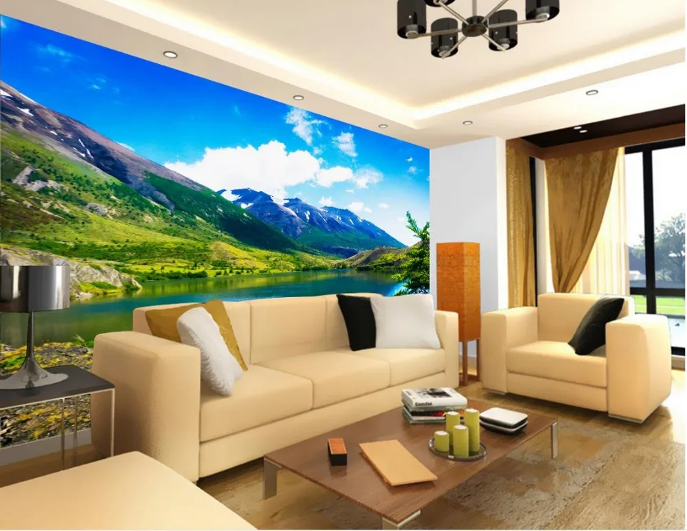 Настенные фотообои классические настенные 3D-обои для стен с изображением гор