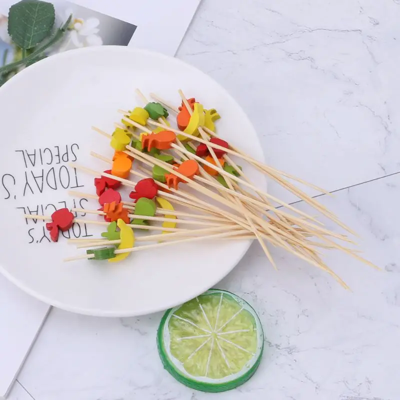 100 шт. еда выбирает десерт буфет вилка для фруктового салата торт Маффин палочки