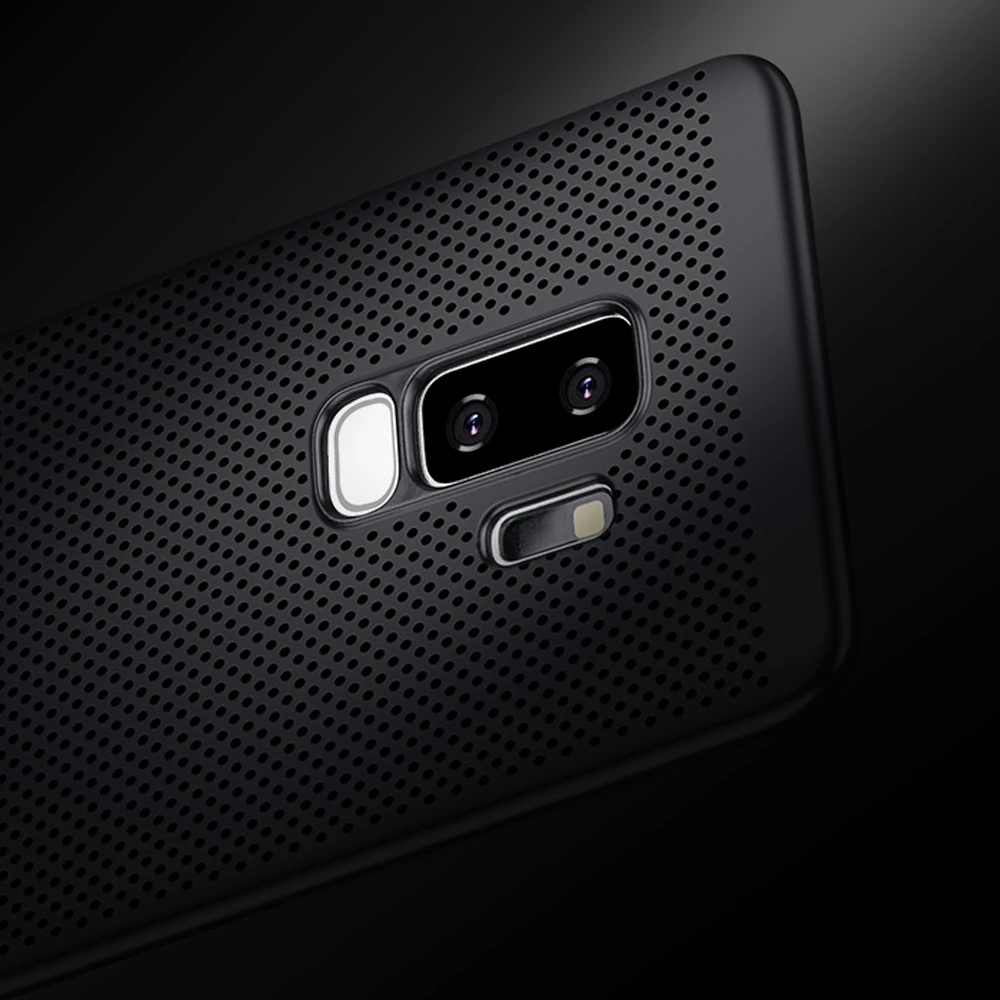 Ultra Slim Grid Heat Dissipate Phone Case For Samsung Galaxy S9 S8 S10 Plus Note 10 pro 9 8 Back Cover lite |