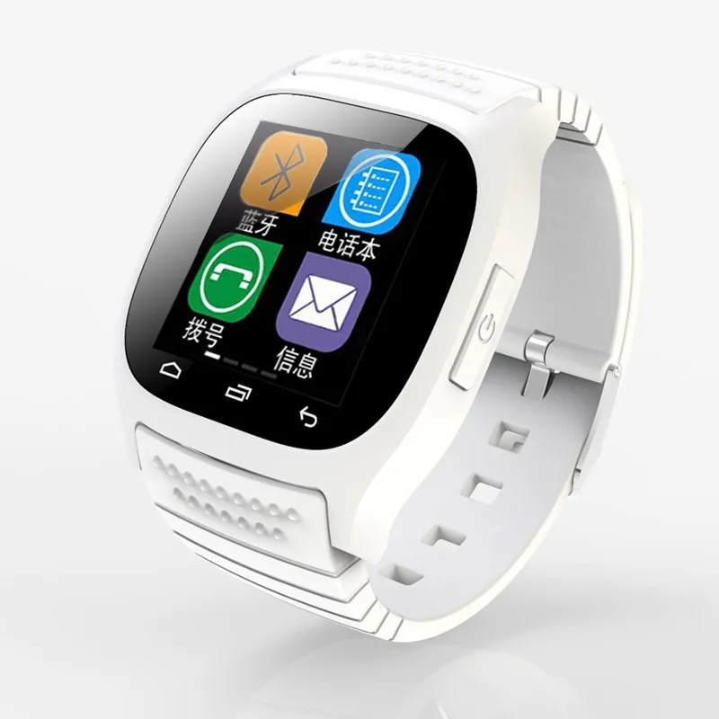 Смарт-чехол montre Bluetooth часы умные M26 с из светодиодов дисплей Alitmeter музыкальный