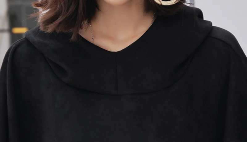 Толстовка CHICEVER Женская с рукавом летучая мышь большого размера|sweatshirt for woman|female