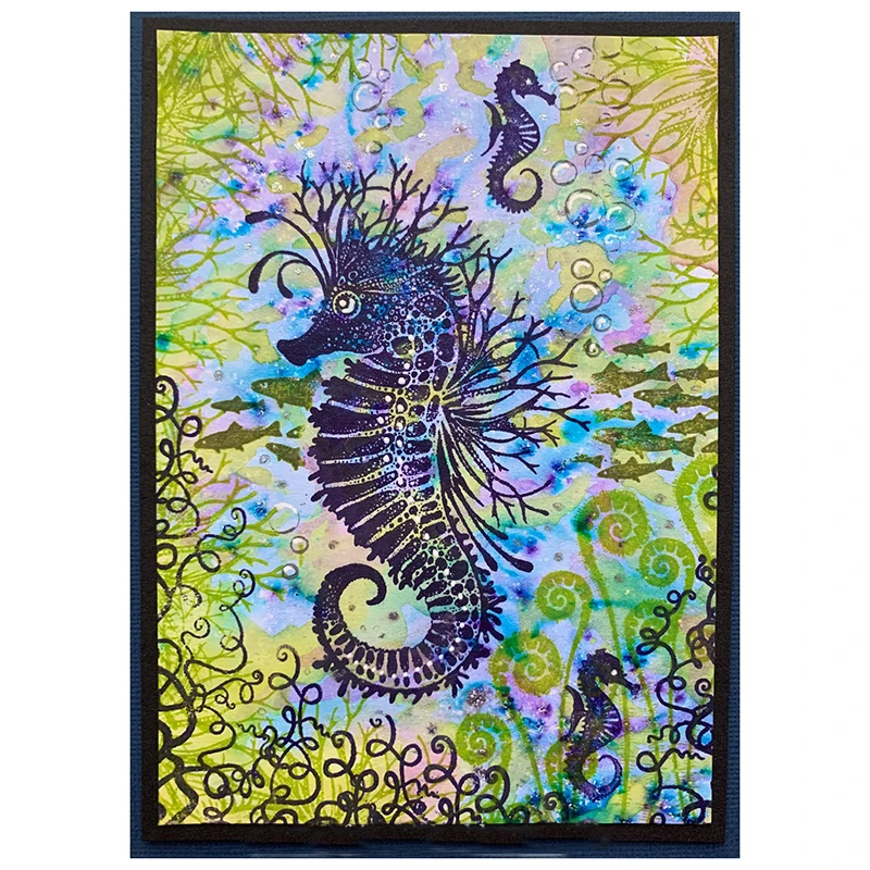 Фея seahorse животные очистить резиновый штамп строительство прозрачный