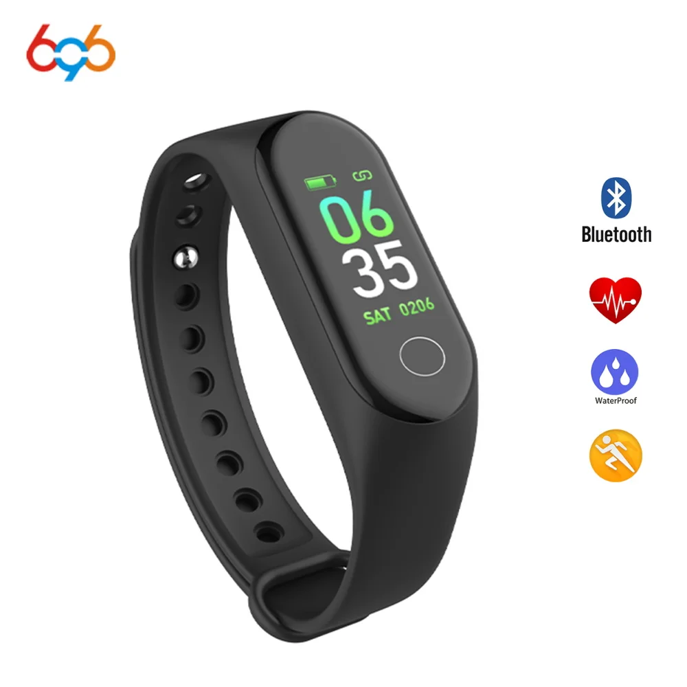 696 M3 Bluetooth 4 0 цветной экран умный Браслет Шагомер с функцией напоминания фитнес