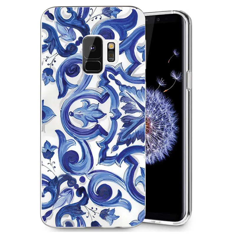 Для Samsung Galaxy S9 S9Plus S8 Plus S7 edge Note 8 J500 J720 A3 A5 2016 матросский милый узор Прозрачный