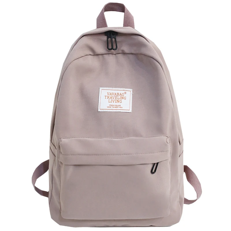 purple Модная школьная сумка для девочки милый женский рюкзак подростковый harajuku аппликация рюкзаки kawaii Женский нейлон Студенческая книга Повседневная сумка - Цвет: purple