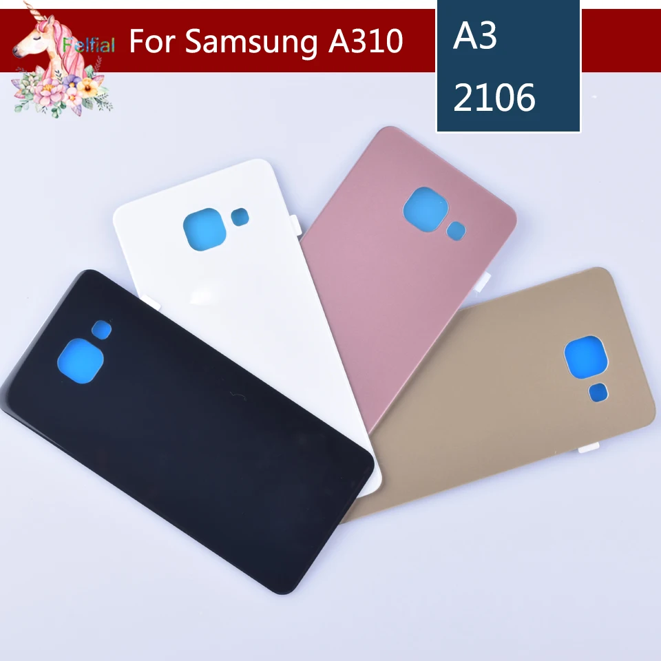 10 шт./лот для Samsung A3 A310 A5 A510 A7 A710 A9 A910 2016 Крышка батарейного отсека задняя крышка