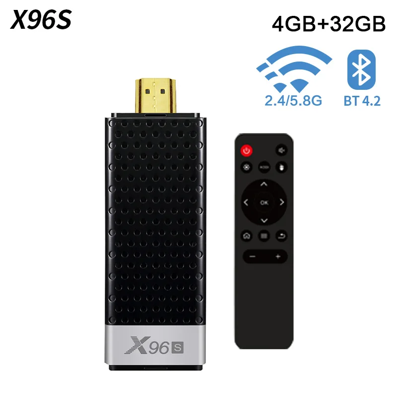 4G32G Смарт ТВ приставка X96S Bluetooth 4,2 4K HD Мини ПК Android 8,1 Amlogic S905Y2 2G+ 16G 4G+ 3 2G rom ТВ-палка 5G WiFi умный медиаплеер - Цвет: 4G32G
