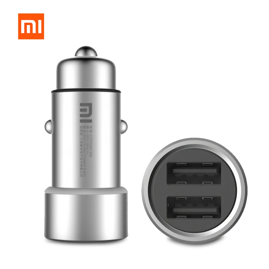 В наличии оригинальный Xiaomi Mi автомобильное зарядное устройство CZCDQ01ZM Dual USB 5 В/3.6A