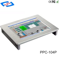 low cost 10 4 touch screen embedded industrial tablet pc with dustproof waterproof ip65 fanless design for pos system panel pc