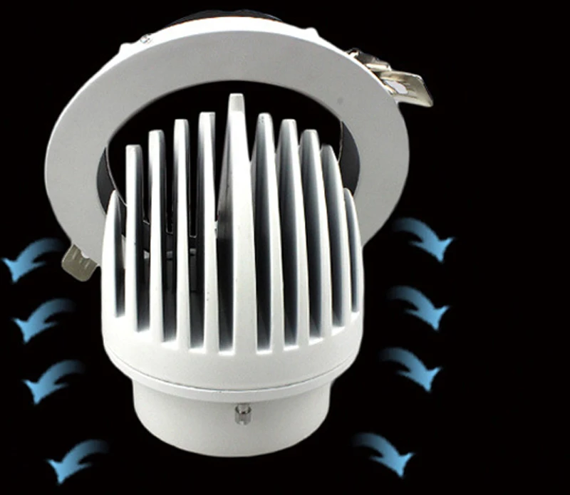 12 шт./лот 35 Вт 45 светодиодный trunk light 110 В 220 свет gimbal COB светильник однажды лампа