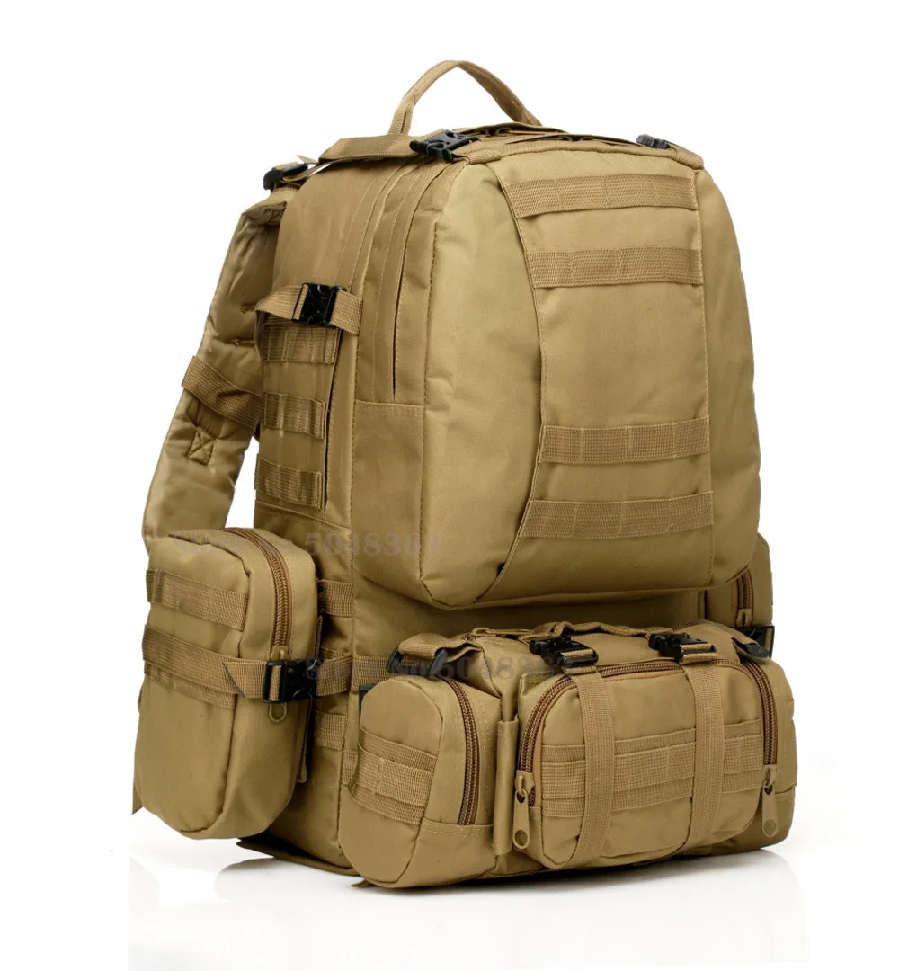 55L Молл военный тактический рюкзак для рыбалки кемпинга походов охоты альпинизма