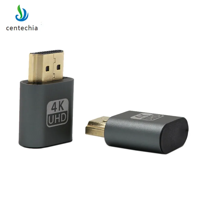 Новинка 2018 золотой Переходник VGA HDMI для подключения виртуального дисплея