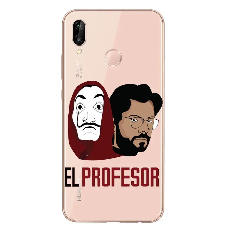 La casa de papel Tokio Spanish tv прозрачный мягкий Силиконовый ТПУ чехол для телефона для huawei P8L P20L P20LITE P30 mate 8 9 10 mate 20Por RS