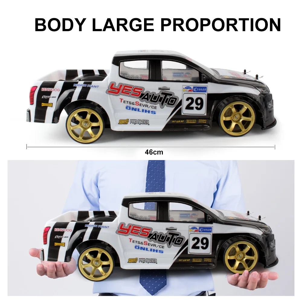Радиоуправляемый автомобиль 4WD с двойной батареей высокой мощности 1:10 RC 70 км/ч