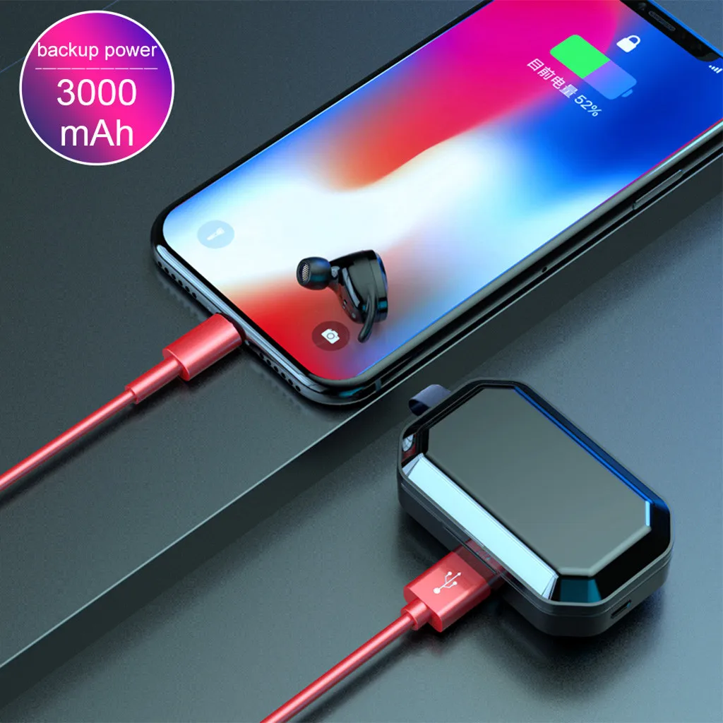 Новинка, супер звук, T8, беспроводная Bluetooth гарнитура, бинауральные 5,0, в уши, маленькие, мини, 3D стерео, невидимые, спортивные, IPX6, водонепроницаемые наушники