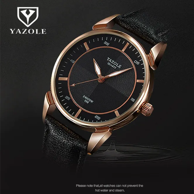 2020 кварцевые часы YAZOLE модные повседневные мужские Лидер продаж роскошные