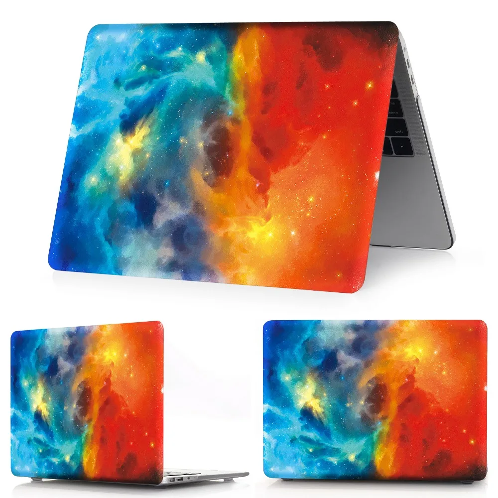 Для Macbook Air Pro 13 15 Touch bar чехол для ноутбука Mac Air Pro retina 11,6 12 13,3 15,4 дюймов звездное небо жесткий чехол