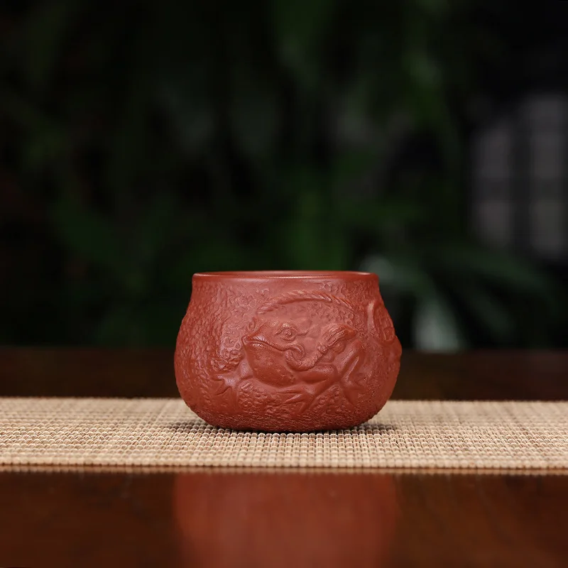 Рекомендуемая чашка с фиолетовым песком для чая ручной образец пробежка из руды