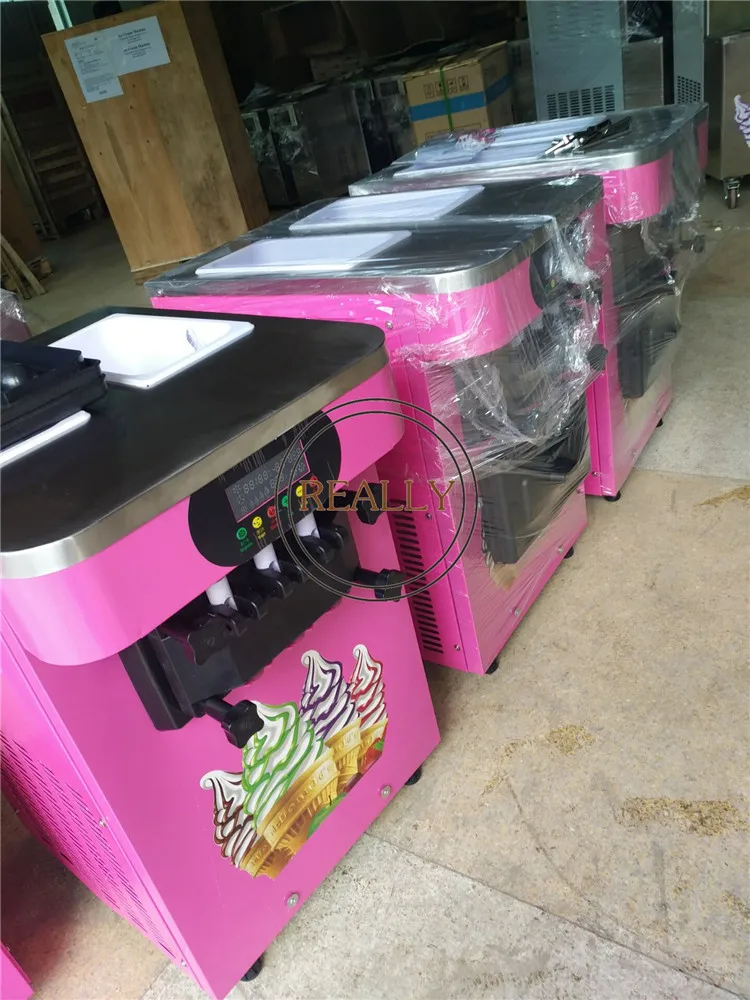 18L Portable desktop soft ice cream machine 3 flavor frozen yogurt for sale | Бытовая техника