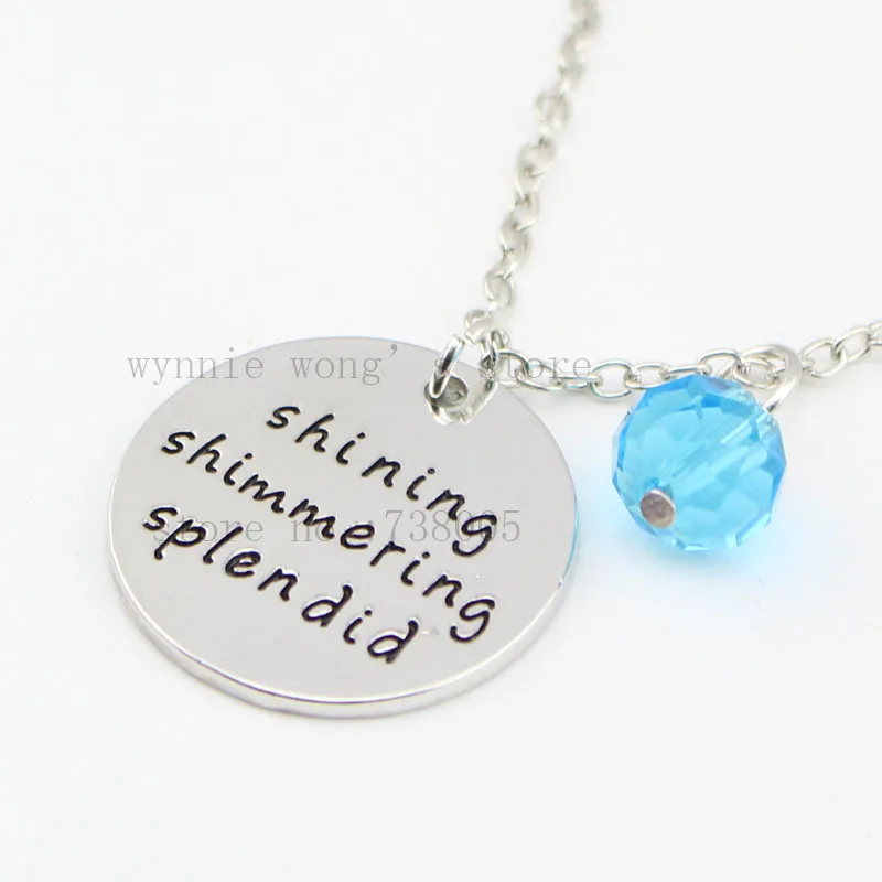 Аладдин вдохновил ожерелье &quotСияющий мерцающий великолепный&quot ручной