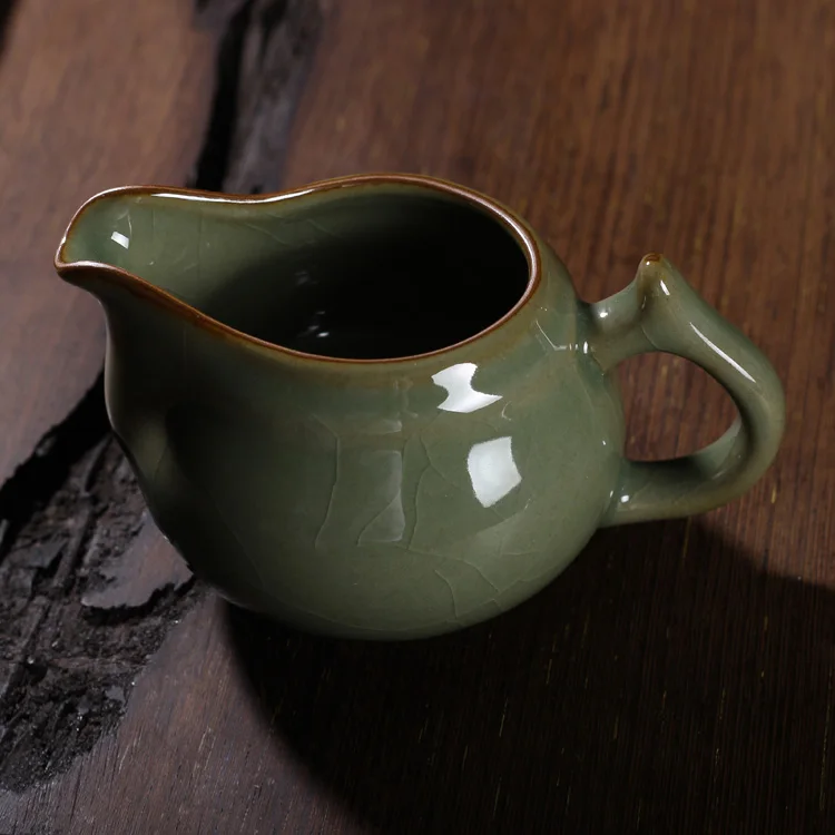 Китайский Лунцюань Селадон имитация античной глазури ручная работа яркая кружка