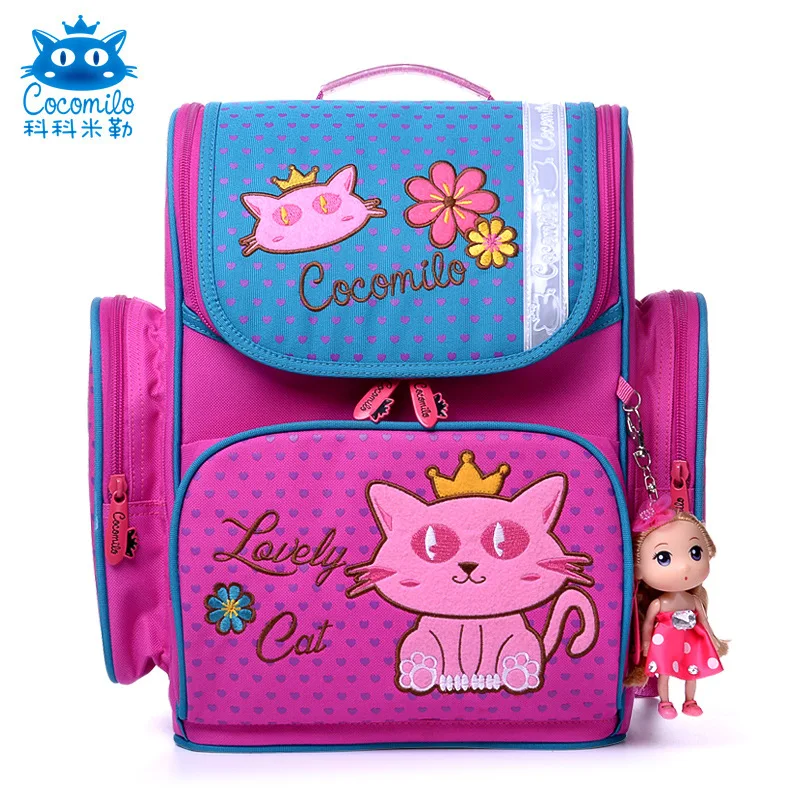 Delune детские школьные сумки безопасный ортопедический детский школьный рюкзак