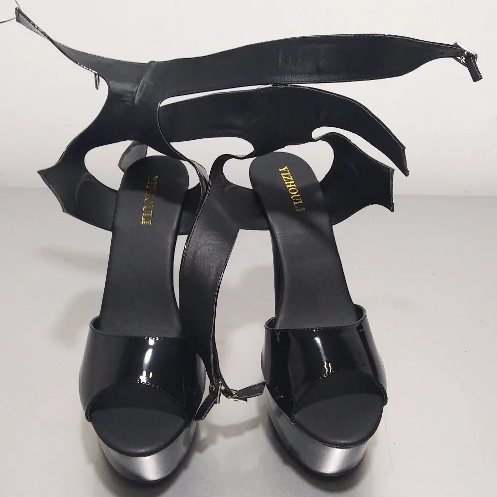 Туфли на высоком каблуке 6 дюймов с ремешком щиколотке|pole dance shoes|high heels shoes sandalsshoes