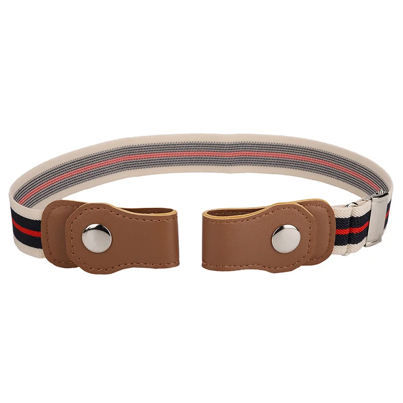 07 AWAYTR No Buckle Easy Elastic Free Adjustable Kids' Belt No Buckle Kids Elastic Free Belts for Toddlers Stretch Belts Boys Girls - Цвет: 07